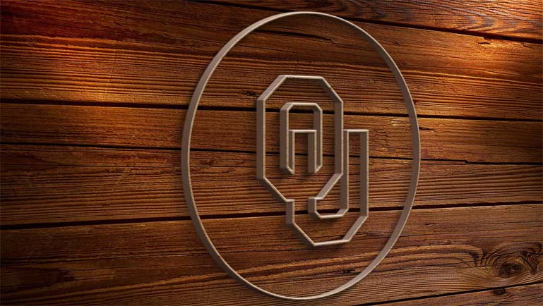 oklahoma sooners carpenter 3d text style effect